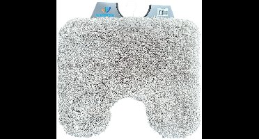 Wicotex - Toiletmat Bergen Taupe - Antislip onderkant - WC mat met uitsparing - Afmeting 50x60cm - Fluffy zacht