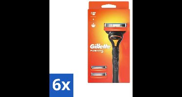 6 x Gillette - Fusion 5 - Scheermesje - Ergonomisch ontwerp - 2 Extra Navulmesjes - Scheerapparaat - Gillette Fusion5 - Scheermesjes - Gladgeschoren - Scheerbeurt