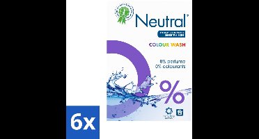 Neutral Waspoeder Kleur 18 Wasbeurten 1,187 kg - Voordeelverpakking - 6 stuks