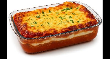 Cookinglife Ovenschaal Glas - Ovenschotel Lasagne Schaal - Baking Dish - Transparant - Vaatwasserbestendig 1,6 L
