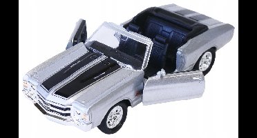 Welly Chevrolet Chevelle SS 454 1971 Modelauto 1:34 Zilver