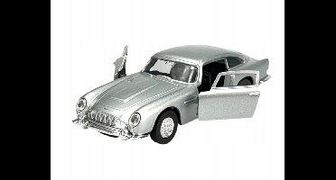 Welly Aston Martin DB5 1964 Zilver Metaal Schaal 1:34 Speelgoedauto