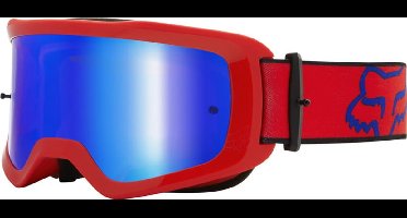 Fox Main Crossbril - Rode frame, sprankelende blauwe lens