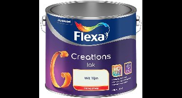 Flexa - Creations Lak Hoogglans - Wit Tijm - Mengverf - 2.5 L