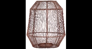 PTMD Justy Windlicht - 24 x 24 x 27 cm - Ijzer - Koper