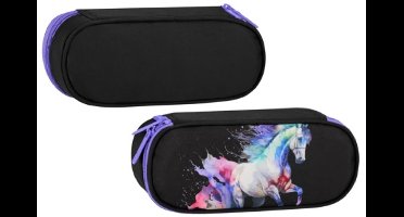 Etui Sasz Ovaal Paarden - 5x22x10 cm