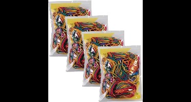Centrum Elastiekjes - 10x - rubber - multi color - 50 gram - hobby/kantoorartikelen