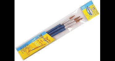 Centrum Penselen - set van 3x stuks - schilderen - kwasten - hobby - schoolspullen