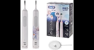 Oral-B Pro Family Pack 1x Oral B Pro 3 3000 White + 1x Oral B Junior Frozen - Elektrische tandenborstel duo