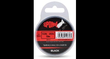 Fox Spomb Tapered Braided Leaders 3 pcs 50LB-20LB - Maat : Black