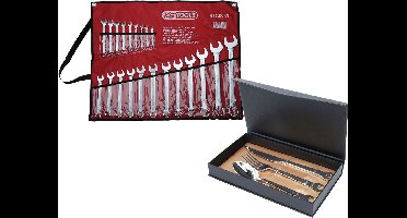 KS TOOLS Combinatiesleutelset haaks 21-dl. 6 - 32 mm + GRATIS bes...