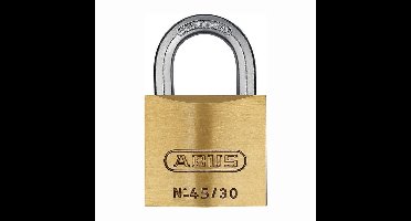 ABUS cilinder hangslot 45/30 gelijk sluitend 45 mm - 80611