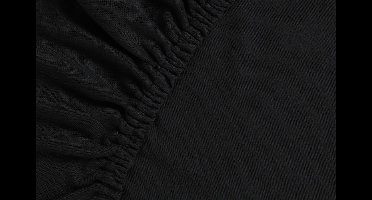 Ambiante Jersey - Hoeslaken - 120x200/210 - Zwart