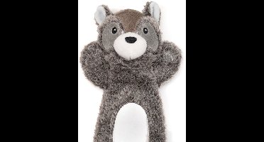 Gloria - Honden speelgoed - Honden knuffel - Wasbeer Frida - Grijs - 5x40x10cm