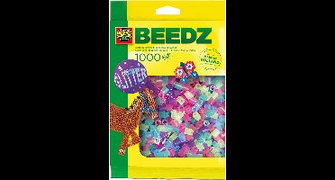 SES Creative - Beedz - Mix Glitter - Strijkkralen - 1000 Stuks - PVC Vrij - Vanaf 5 Jaar