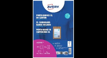 Avery 4839XL badge & badgehouder Karton 50 stuk(s)