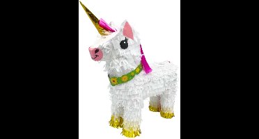 Daily Style – Piñata – Witte Eenhoorn – 46 cm – Feestdecoratie