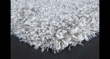 Rugsman Mellow Vloerkleed - 65 x 130 cm - Grijs - Rechthoekig, Loper, Rond - Syntethisch - Woonkamer - Effen - Shaggy - Hoogpolig, Modern