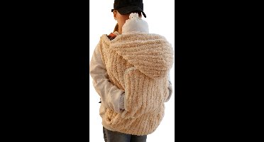 S&E Multifunctionele Pluche Baby Inbakerdeken – Zacht en Warm - Lichtbruin