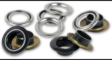 Ringen met schijven 8 mm zwart - Prym
