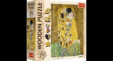 Trefl houten legpuzzel The Kiss Gustav Klimt FSC Mix 70% 200 stukjes.