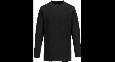 Portwest T-shirt met Lange Mouw B196 - Zwart - XXL