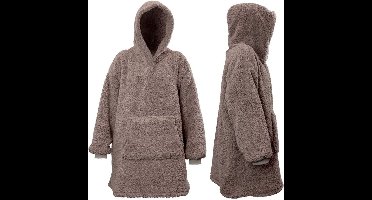 Unique Living - Hoodie Teddy - 70x50x87cm - Taupe