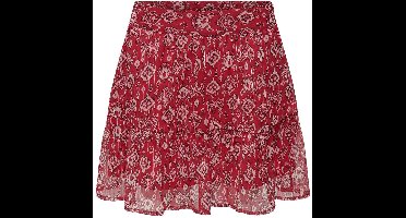 Only Harper Lurex Korte Rok Rood M Vrouw