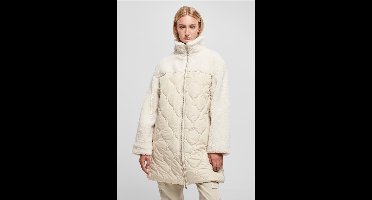 Urban Classics - Oversized Sherpa Quilted Winterjas - 4XL - Wit