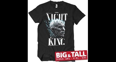 Game of Thrones T-Shirt The Night King Big & Tall T-Shirt WB-1-GOT007-H93-3 Black-4XL
