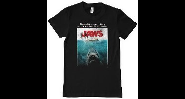 Jaws JAWS Washed Poster Heren T-shirt - zwart - XL