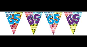Mini vlaggenlijn 65 jaar Birthday Blocks