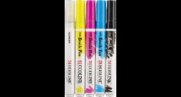 Brushpen talens ecoline set 5 stuks primair | 3 stuks