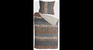 Byrklund Dekbedovertrek Animal Stripes - 140x220 - 100% Polyester - Beige