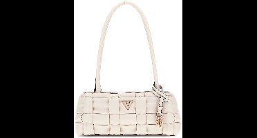 GUESS schoudertas Marion Shoulder Satchel Bag Bone crème
