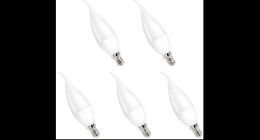 Spectrum LED Kaarslamp E14 4W - 230V - 340 Lumen - 4000K Neutraal Wit - Natuurlijk Licht - Energiezuinig - 5 stuks