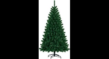 Arti Casa Kunstkerstboom 210 cm - Spar voor Kerst met Kerstboomstandaard - Kerstboom Kunststof - Kerstdecoratie voor Binnen - Groen