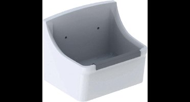 Uitstortgootsteen Geberit 300 Basic Norma Stootrand 35x45x35 cm Wit