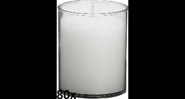 80 stuks Bolsius ReLight kaars in transparante houder 64/50 (24 uur)