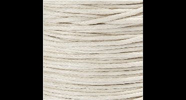 Katoenkoord, dikte 1 mm, off-white, 40 m/ 1 rol