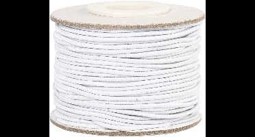 Elastisch koord, dikte 1 mm, wit, 25 m/ 1 rol