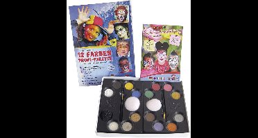 Eulenspiegel Schminkset 12 Kleuren 21-delig