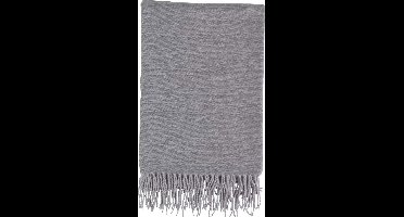 Dutch Decor - FONS - Plaid 130x180 cm - grijs - franjes - Deken