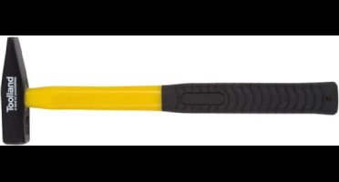 Toolland Bankhamer, stalen kop 200 g, glasvezelsteel voor kracht & duurzaamheid, geel/zwart