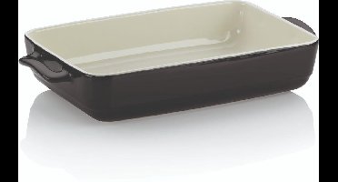 Ovenschaal Keramiek Zwart, 37.5 cm x 22 cm - Kela | Malin
