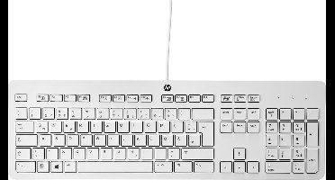 HP Z9H49AA#ABB USB Business Slim Keyboard (Grey - Grijs, standaard US international QWERTY)