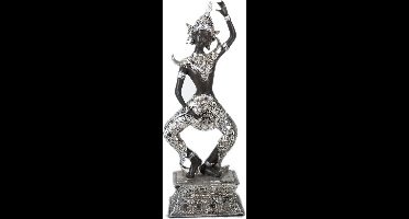 Gerimport Dansende Boeddha zwart/zilver