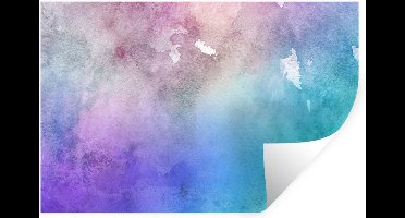 Muurstickers - Sticker Folie - Waterverf - Paars - Bruin - Groen - 30x20 cm - Plakfolie - Muurstickers Kinderkamer - Zelfklevend Behang - Zelfklevend behangpapier - Stickerfolie