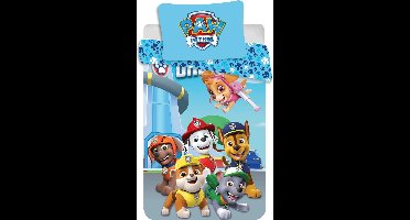 PAW Patrol One Team Baby dekbedovertrek - 100x135 cm - Inclusief kussensloop