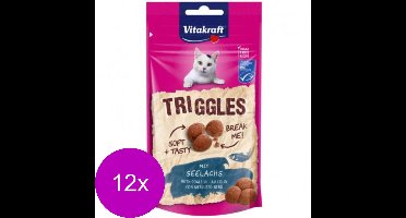 Vitakraft Triggles - Kattensnack - Koolvis - 12 x 40 g